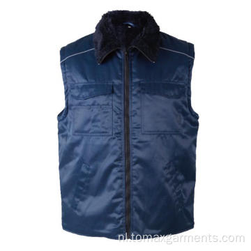 Donkerblauw wintervest